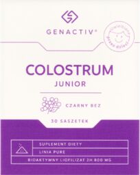 Genactiv Colostrum Junior Czarny Bez, od 3 lat,