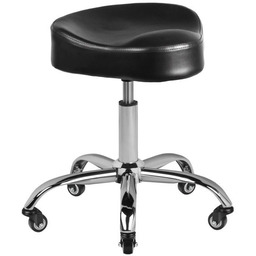 Taboret fryzjerski Gabbiano A450, czarny