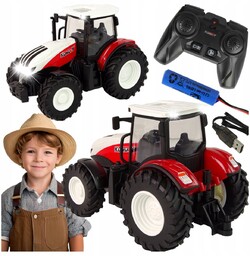TRAKTOR ZDALNIE STEROWANY CIĄGNIK Z PŁUGIEM PREZENT