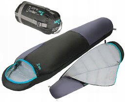 Śpiwór Turystyczny Ultra Lekki Mumia Z Kapturem Pod