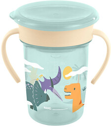 Kubek z silikonowym ustnikiem - Jurassic - 260ml