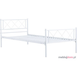 Łóżko metalowe MBD9216 Biały, 90x200