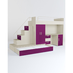 Meblościanka Raj 5 Kaszmir Połysk - pokój dziecięcy,