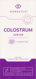 Genactiv Colostrum Junior Czarny Bez, zawiesina doustna,