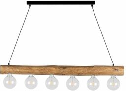 Rustykalna LAMPA wisząca TRABO SIMPLE 69880604 Spotlight drewniana