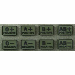 Emblemat Helikon GRUPA KRWI (komplet - 2szt.) -