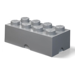 Lego Storage Brick 8 ciemnoszary