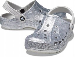 Damskie Lekkie Klapki Chodaki Crocs Baya Glitter 205925