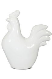Dekoracyjna figurka w kształcie koguta z ceramiki