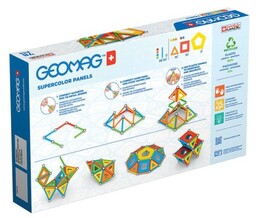 GEOMAG Klocki magnetyczne Supercolor Panels Recycled 78 elementów