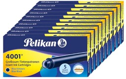 Naboje do pióra wiecznego długie 4001 granat PELIKAN