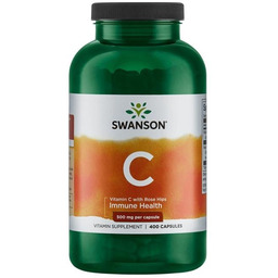 Swanson Witamina C500 + dzika róża 400 kaps