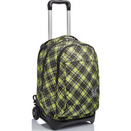 Invicta Rolling backpack, NEW Tech TARTAN Wheeled Book