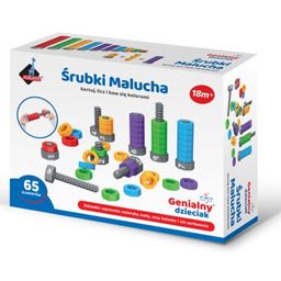 ASKATO Zabawka edukacyjna Genialny dzieciak Śrubki malucha 911029