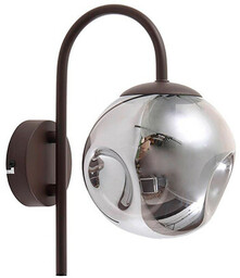 Lindby - Valentina Lampa Ścienna Smoked Grey/Coffee
