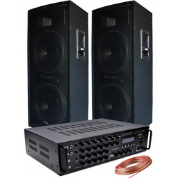 Zestaw Nagłośnienia 2400W Na Imprezę Plener