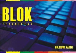 Blok techniczny A4 10 kartek kolorowy - X04583