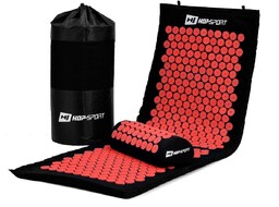 Hop-Sport, Zestaw do akupresury, czerwony, 130x50x2,5 cm