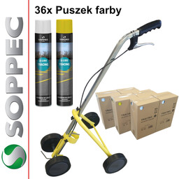 SOPPEC ZESTAW: 36x Farba do malowania linii SOPPEC