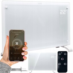 Grzejnik Elektryczny Panelowy Pokojowy Szklany 2000W Wifi