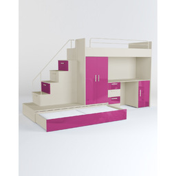 Meblościanka Raj 5 Kaszmir Połysk - pokój dziecięcy,