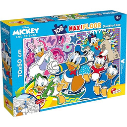 Lisciani Disney Puzzle Dwustronne Podłogowe Kaczor Donald 108