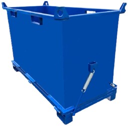Kontener metalowy z otwieranym dnem 500l - możliwość