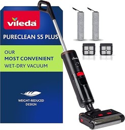 Vileda Pureclean S5 Plus, Inteligentny Bezprzewodowy Odkurzacz Myjący