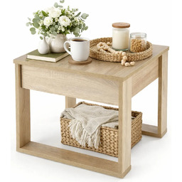 Edinos Kwadratowa ława z szufladą dąb sonoma A2-Z06