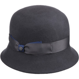 Kapelusz w Kształcie Dzwonka Collana by Lierys, szary,