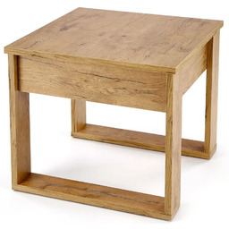 Edinos Kwadratowa ława z szufladą dąb wotan Z0-A08