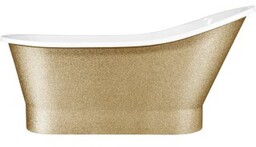BESCO Wanna wolnostojąca GLORIA GLAM 150x66 cm złota