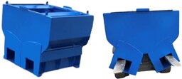 Kontener metalowy z rozsuwanym dnem 250l