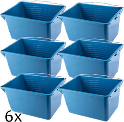 Wiadro malarskie budowlane Carda 12L, niebieskie 6 szt.