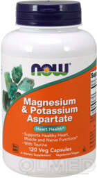 NOW Magnesium & Potassium Aspartate- 120kaps
