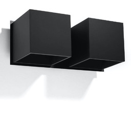 Sollux Lighting Kinkiet QUAD 2 SL.0657 czarny