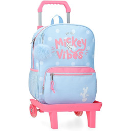 Joumma Disney Mickey Vibes plecak szkolny z wózkiem,