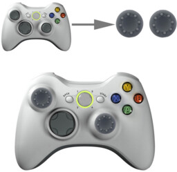Nakładki na analogi do PS4,X360,XBOX1 (szare) (2 sztuki)