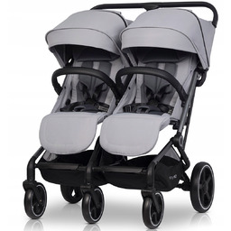 Bliźniaczy Wózek Dziecięcy Easygo Echo Cloudy Gray