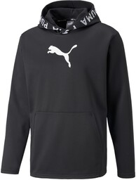 Puma Mężczyźni Train PWR Fleece Hoodie Bluza, Czarny,