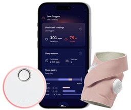 OWLET Niania elektroniczna Dream Sock monitor oddechu Różowy