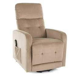 Fotel rozkładany Otus II Velvet Beżowy