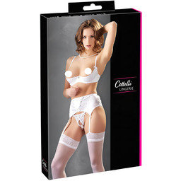 Cottelli - biustonosz typu open bra z koronką