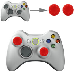 Nakładki na analogi do PS4,X360,XBOX1 (czerwone) (2 sztuki)