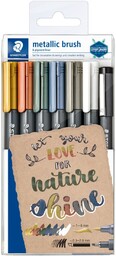 Markery pędzelkowe do kaligrafii Metallic brush do Bullet