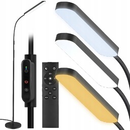 Lampa Stojąca Led Podłogowa 12W Nowoczesna Dotykowa Regulowana