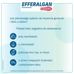 EFFERALGAN 80 mg czopki przeciwgorączkowe, 10 sztuk