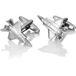 Spinki do mankietów X2 Samolot Myśliwiec F-35