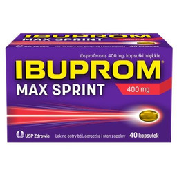 Ibuprom Max Sprint 400 mg, 40 kapsułek