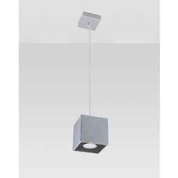 Sollux Lighting Lampa wisząca QUAD 1 SL.0061 szara
